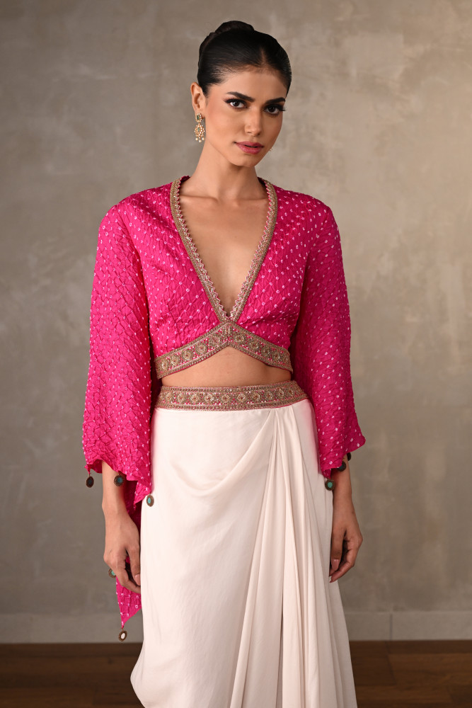 Image of Miraya Draped Skirt Set