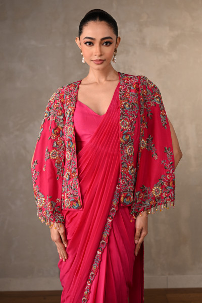 Enchanted Bloom Drape Saree