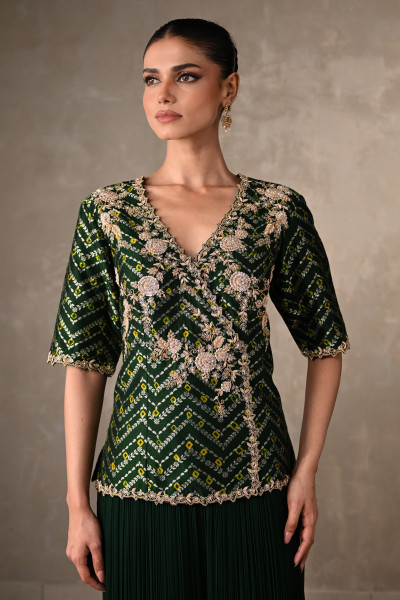 Enchanted Green Georgette Co-Ord Set