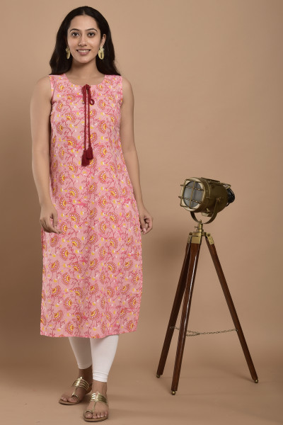 Rayon Straight women casual and partywear kurti