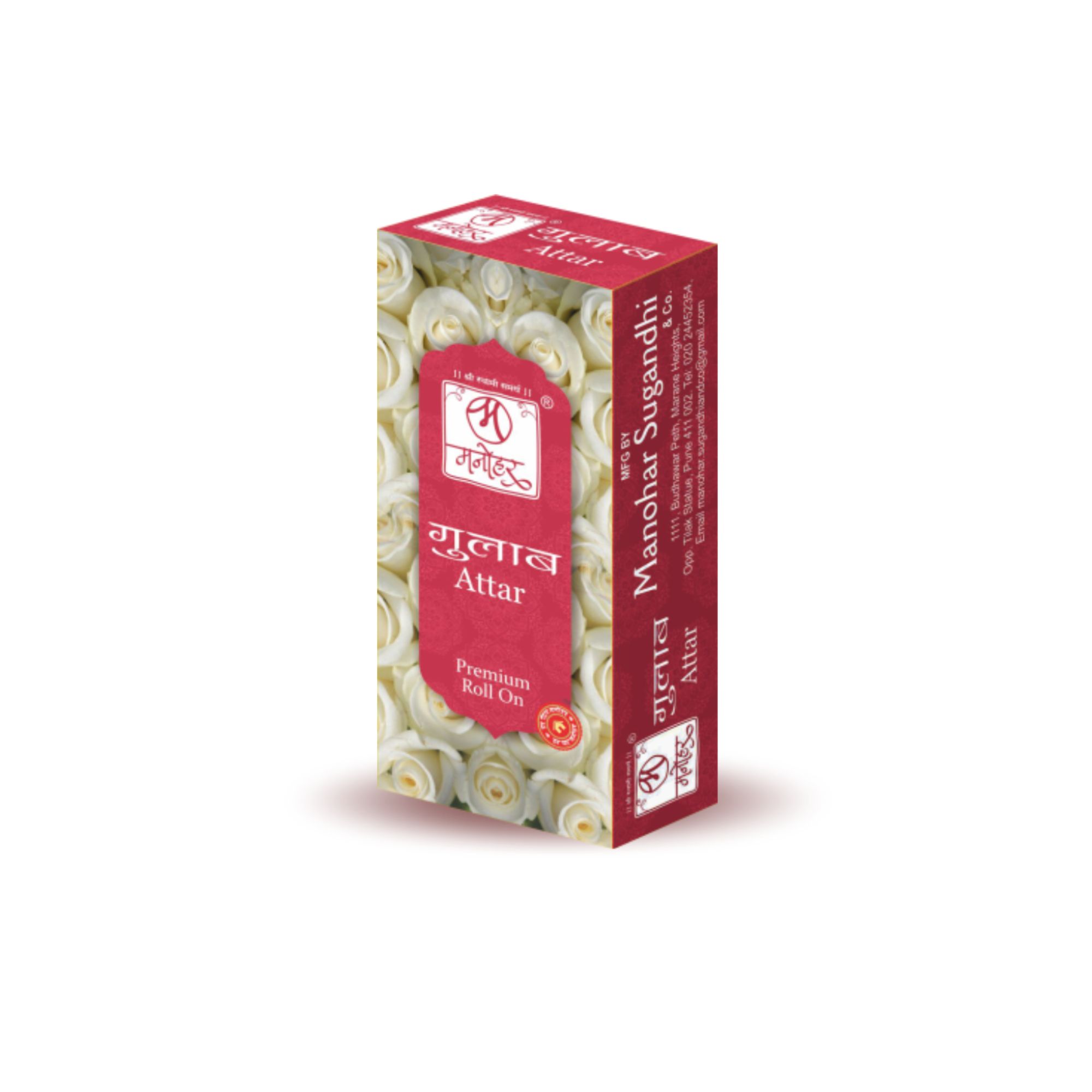 Manohar Sugandhi Premium Gulab (Rose) Attar