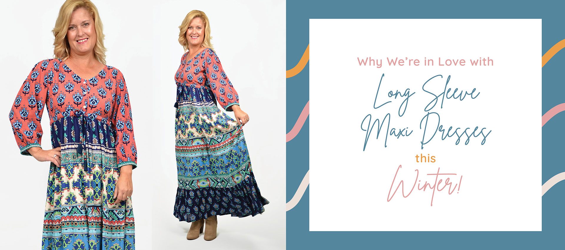 Why We’re in Love with Long Sleeve Maxi Dresses this Winter!