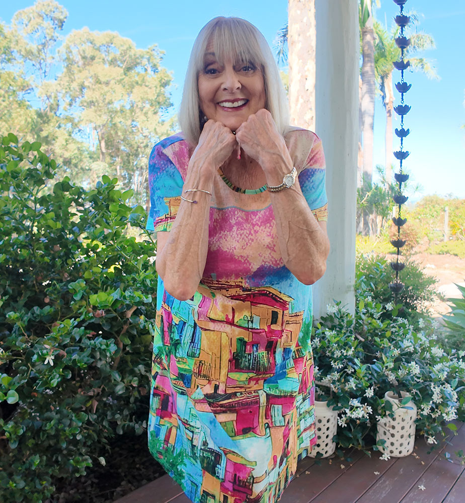 Denise Drysdale in Our S25 Printed Cotton Dress - Orientique