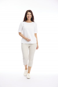 Capri Stretch Denim Jeggings