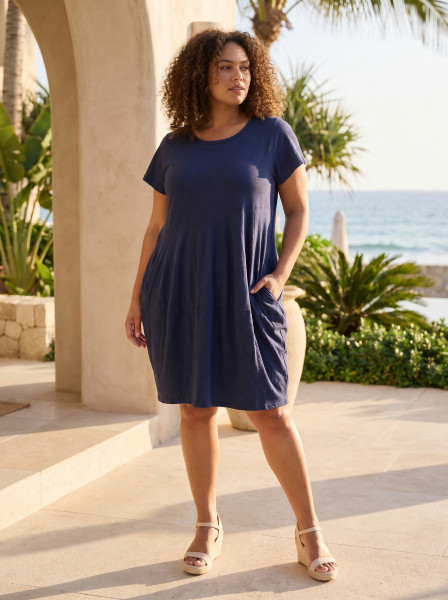 Cotton Knit Dress Bubble