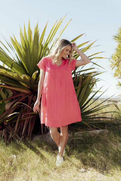 Taylor Dress Cap Sleeve Solid With Lining