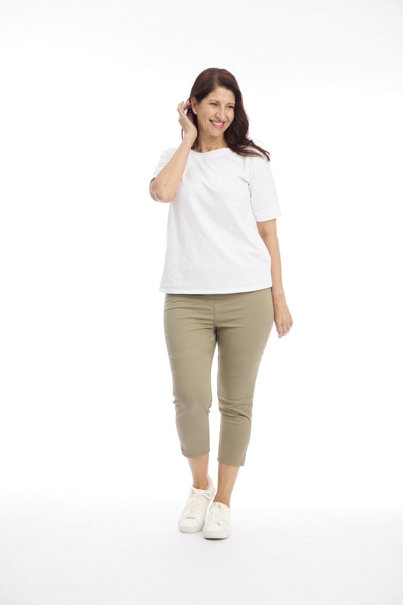 Capri Stretch Denim Jeggings