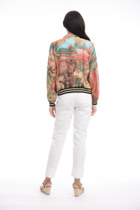 Digital Printed Jacket with Zipper