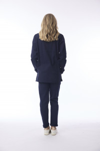 Terry Knit Sweat Shirt Zip Collar