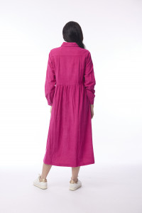 Cord Solid Dress Collar