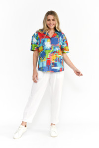 Margot Collared Short Sleeve Top