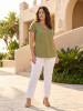 Cotton Knit Tee V