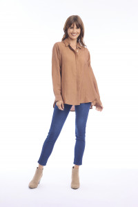 Linen Shirt High Low