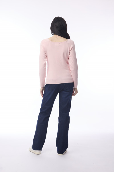 Square Neck Knit Jumper