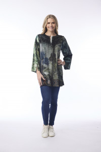 Digital Tunic Flared Cuff