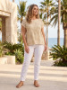 Broderie Top Embellished