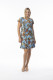 Lima Blue Dress Reversible Short Sleeve