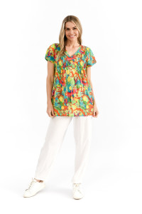Kayla Cotton Blouse Short Sleeve