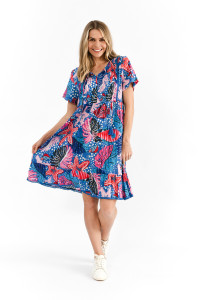 Colette V Neck Tassel Dress