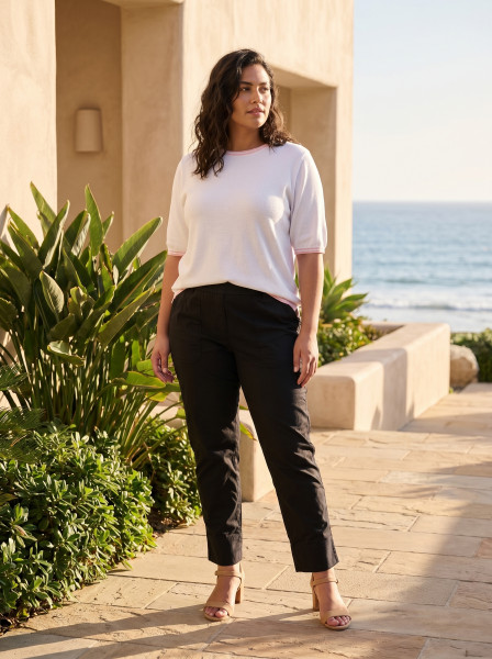 Knit Top Short Sleeve
