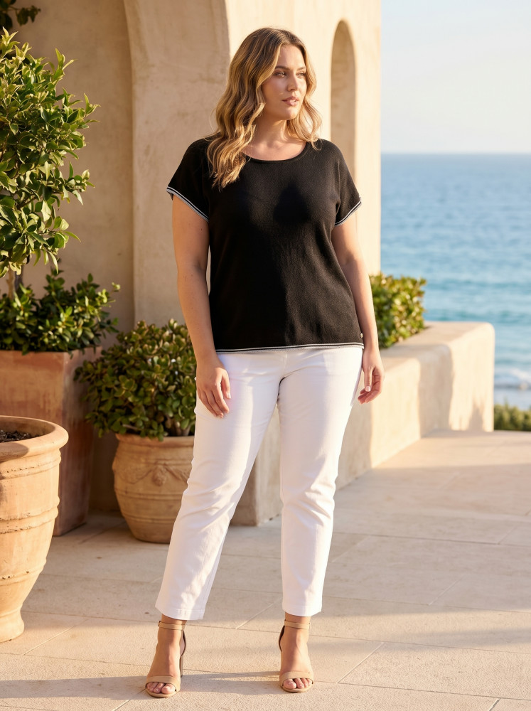 Knit Top Squareneck