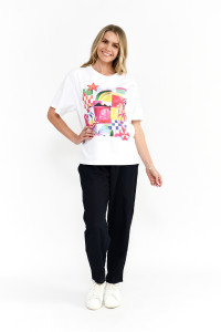 Ruby Crew Neck Printed Tshirt