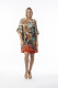 Saventa Dress Contemporary Frill Sleeve