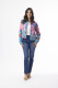 Printed Cotton Ponte Jacket