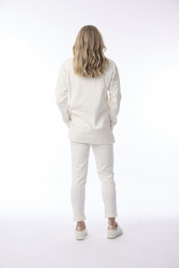 Terry Knit Sweat Shirt Zip Collar