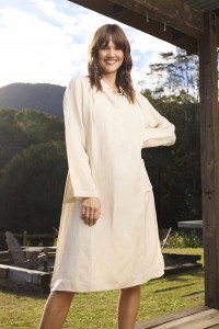 Linen Shirt Dress Midi