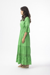 Broderie Essentials Dress Maxi V