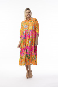 Miraflores Dress Maxi Collar