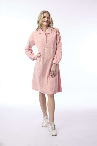 Cord Solid Dress Pockets