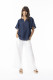 Linen Solid Top Chinese Collar wide slv