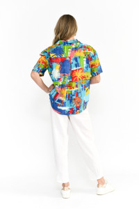 Margot Collared Short Sleeve Top