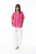 Linen Solid Top Chinese Collar wide slv