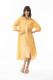 Linen Solid Dress Shirt Midi collar