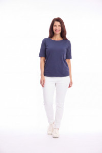 Full-Length Stretch Denim Pants