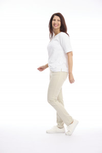 Full-Length Stretch Denim Pants