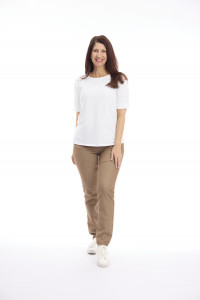 Full-Length Stretch Denim Pants