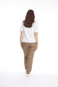 Full-Length Stretch Denim Pants