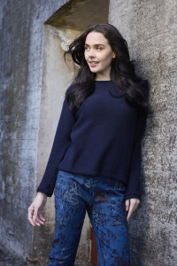 Knit Top Boat Neck Long Slv