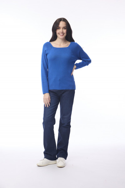 Square Neck Knit Jumper