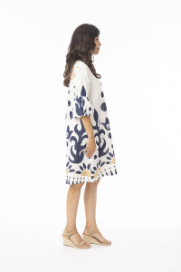 Nazca Dress Contemporary Frill Sleeve