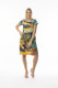 Printed Cotton Dress Bubble Short Sleeve