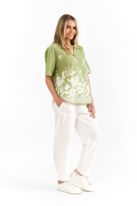 Margot Collared Short Sleeve Top