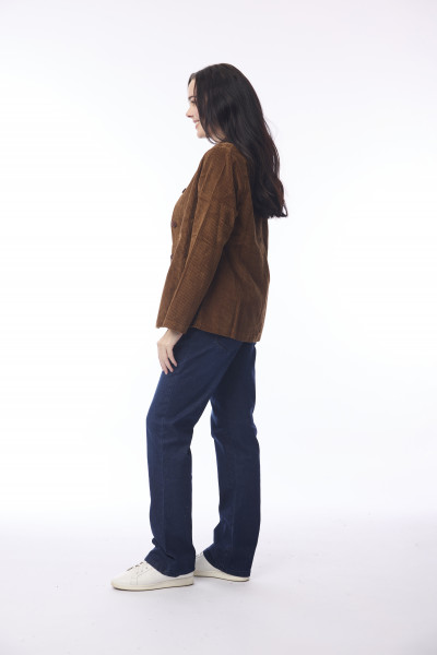 Cord Solid Shirt Jacket