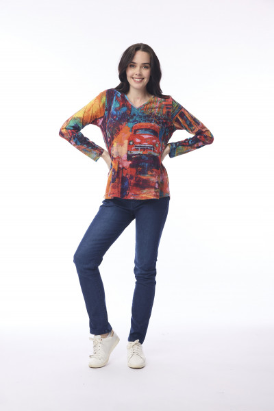 T-Shirt Contemporary V LS