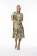 Lima Olive Dress Patch Collar
