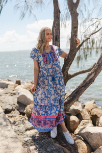 Zola V Neck Maxi Dress